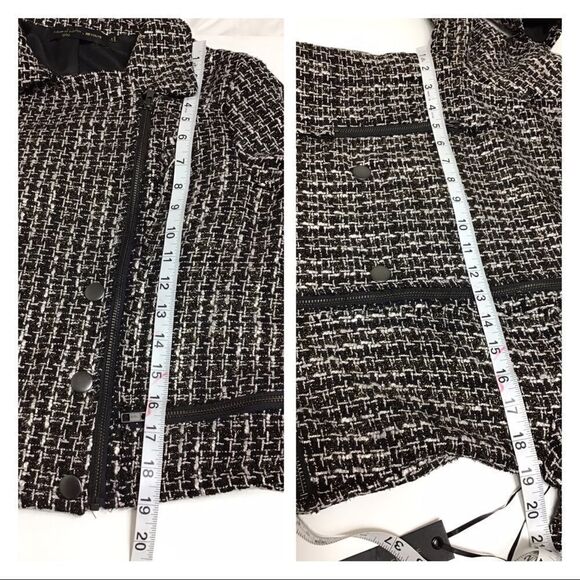 House Of Harlowe 1960 x Revolve Dean Tweed Moto Jacket Size Medium - Picture 5 of 8